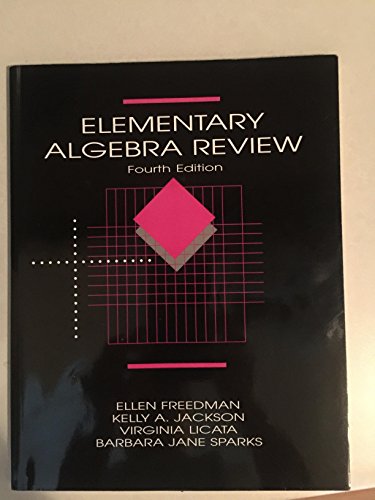 Beispielbild fr Elementary Algebra Review Fourth Edition zum Verkauf von Better World Books