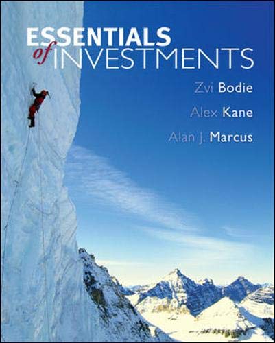 Beispielbild fr Essentials of Investments zum Verkauf von SecondSale