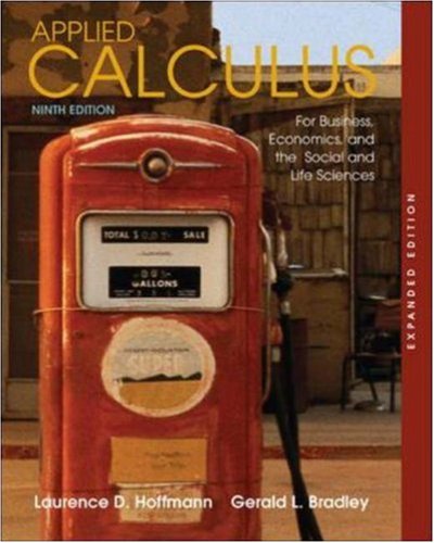 Stock image for Applied Calculus for Business, Economics, and the Social and Life Sciences, Expanded Edition and Student's Solutions Manual for sale by Virginia Martin, aka bookwitch