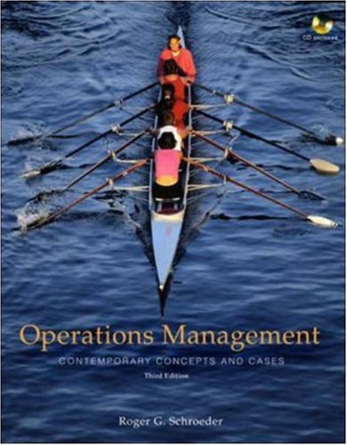 9780073230580: Operations Management: Contemporary Concepts and Cases with Student CD-ROM