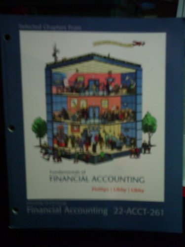 Stock image for Selected Chapters from Fundamentals of Financial Accounting 22-ACCT-261- Custom for University of Cincinnati for sale by a2zbooks