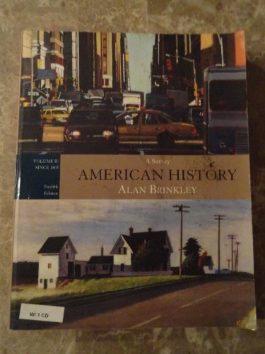 Beispielbild fr American History: A Survey, Vol. II: Since 1865, 12th zum Verkauf von a2zbooks