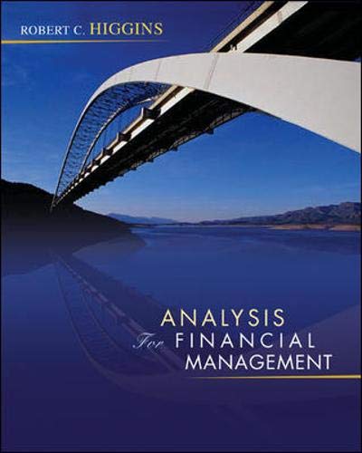 Imagen de archivo de Analysis for Financial Management + S&P subscription card a la venta por SecondSale