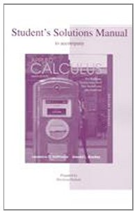 Imagen de archivo de Student's Solutions Manual to accompany Applied Calculus for Business, Economics, and the Social and Life Sciences, Expanded Edition a la venta por HPB-Red