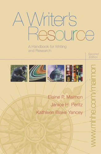 Imagen de archivo de A Writer's Resource (spiral) with Student Access to Catalyst 2.0 a la venta por SecondSale