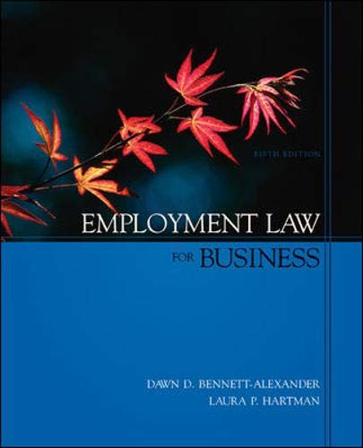 9780073260723: Employment Law for Business