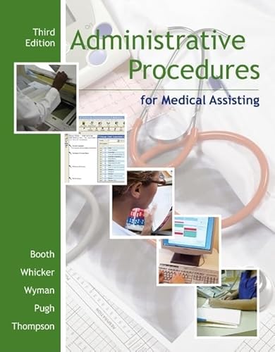 Imagen de archivo de Administrative Procedures for Medical Assisting a la venta por Better World Books: West