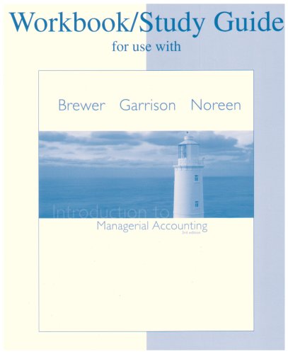 9780073265018: Study Guide/workbook to Accompany Intro to Managerial Accounting