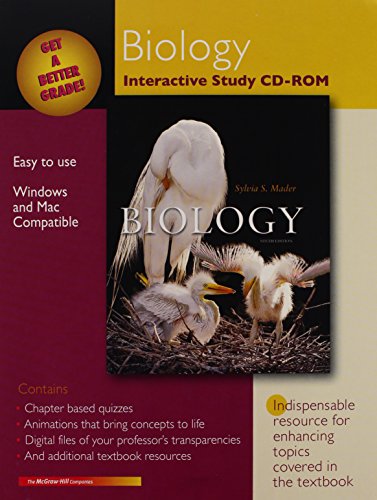 Interactive Student CD to Accompany Mader: Biology 9th Ed. (9780073265254) by Mader, Sylvia S.