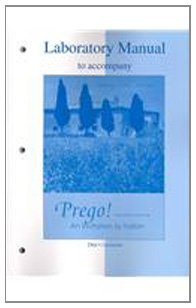 Beispielbild fr Laboratory Manual to accompany Prego! An Invitation to Italian zum Verkauf von Books Unplugged