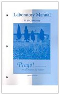 Stock image for Laboratory Manual to accompany Prego! An Invitation to Italian for sale by Books Unplugged