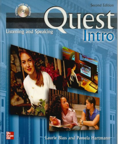 Stock image for Quest Listening and Speaking, 2nd Edition - Intro Level (Low Intermediate) - Student Book w/ Audio Highlights for sale by BookHolders