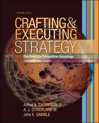 9780073270388: Crafting And Executing Strategy: The Quest for Comptetitive Advantage: Concepts And Cases