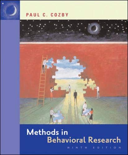 9780073271316: Methods in Behavioral Research