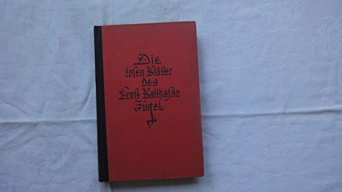 9780073282213: Die losen Bltter des Ernst Balthasar Zgel - bk376