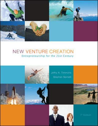 Imagen de archivo de New Venture Creation : Entrepreneurship for the 21st Century a la venta por Better World Books