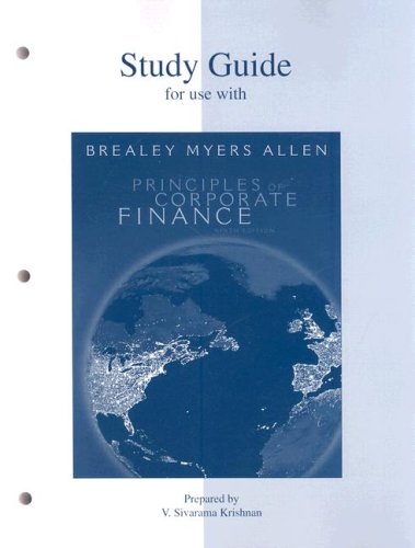 9780073287010: Study Guide to accompany Principles of Corp. Finance