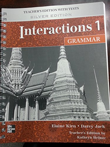 Beispielbild fr Interactions 1 Grammar Teachers Manual zum Verkauf von Books From California