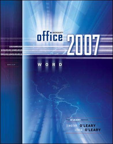Stock image for Microsoft Office Word 2007 for sale by ThriftBooks-Atlanta