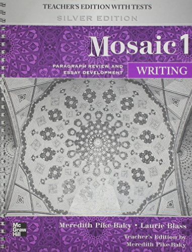 Stock image for Mosaic Level 1 Writing Teacher's Edition for sale by Books From California