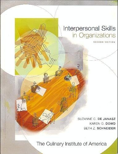 9780073297262: Interpersonal Skills in Organizations from The Culinary Institute of America Custom