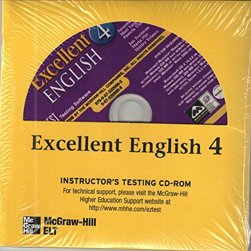 Excellent English Level 4 EZ Test CD-ROM: Language Skills For Success (9780073306902) by MacKay, Susannah; Vargo, Mari; Vittorio, Pamela; Forstrom, Jan; Pitt, Marta; Velasco, Shirley