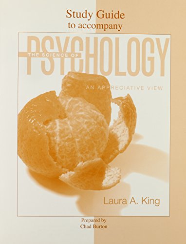 Imagen de archivo de Student Study Guide to Accompany the Science of Psychology a la venta por Better World Books
