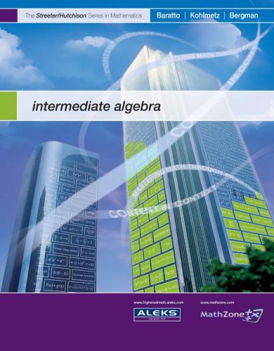 Beispielbild fr Intermediate Algebra zum Verkauf von BookHolders