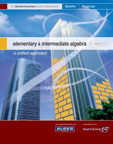 Imagen de archivo de Elementary and Intermediate Algebra--Alternate Hardcover Edition (MP) (The Streeter Series) a la venta por HPB-Red