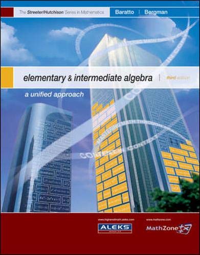 9780073309613: Elementary & Intermediate Algebra: A Unified Approach