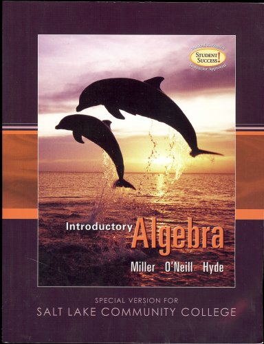 Stock image for Introductory Algebra (Special Version for Salt Lake Community College) for sale by HPB-Red