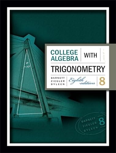 9780073312644: College Algebra with Trigonometry