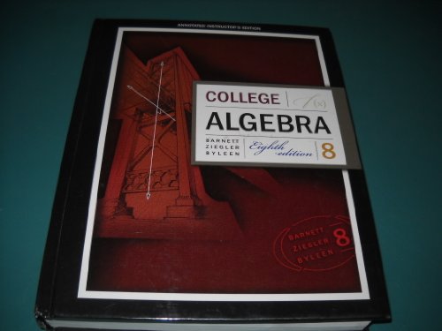 Stock image for College Algebra Annotated Instructors ed for sale by ThriftBooks-Dallas