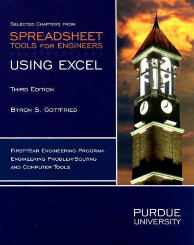 Stock image for Selected Chapters from Spreadsheet Tools for Engineers: Using Excel for sale by ThriftBooks-Dallas