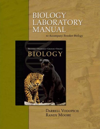 Stock image for Vodopich Biology Laboratory Manual specific t/a Brooker Biology for sale by HPB-Red