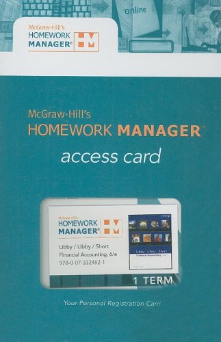 Imagen de archivo de Homework Manager Card (McGraw-Hill's Homework Manager) a la venta por HPB-Red