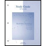 Imagen de archivo de Study Guide: For Use With: Business Statistics In Practice: Fifth Edition a la venta por a2zbooks