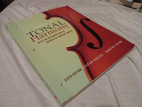 Stock image for Workbook for Tonal Harmony with an Introduction to Twentieth-Century Music, 6th Edition for sale by Goodwill of Colorado