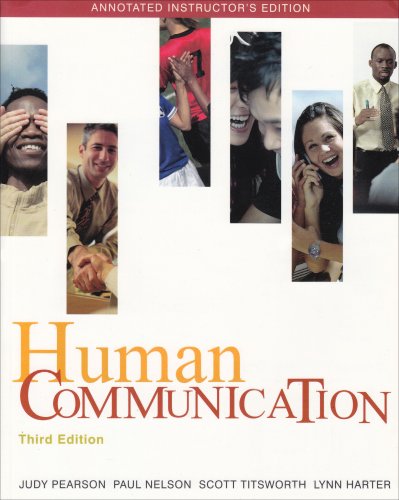 9780073328836: Human Communication, 3rd Ed. (Annotated Instructor's Edition)