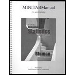 Stock image for Elementary Statistics-Minitab Manual Only ; 9780073331270 ; 0073331279 for sale by APlus Textbooks