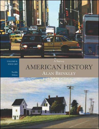 American History: A Survey, Vol. 2: Since 1865, with Primary Source Investigator (9780073331638) by Brinkley,Alan