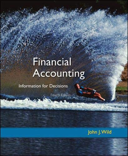Imagen de archivo de Financial Accounting : Information for Decisions a la venta por Better World Books