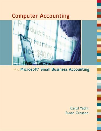 Stock image for Computer Accounting with Microsoft Office Accounting 2007 w/ CD for sale by Green Street Books