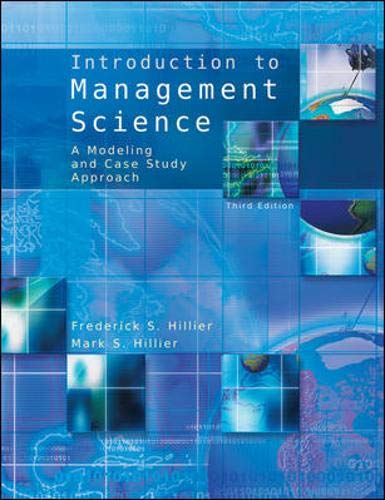 Imagen de archivo de Introduction to Management Science with Student CD a la venta por HPB-Red