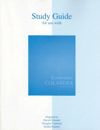 Beispielbild fr Economics: Study Guide (Custom) zum Verkauf von BookHolders