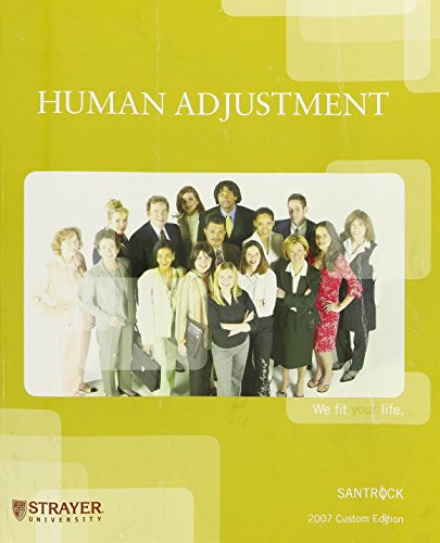 Stock image for Human Adjustment - With CD >Custom for sale by ThriftBooks-Atlanta