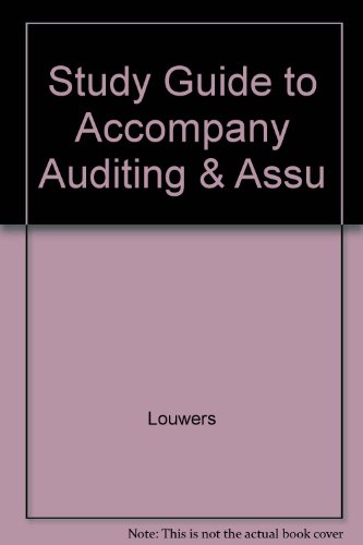 Stock image for Study Guide to Accompany Auditing & Assu for sale by HPB-Red