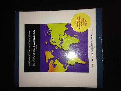 Imagen de archivo de Managerial Economics with Student CD a la venta por ThriftBooks-Dallas