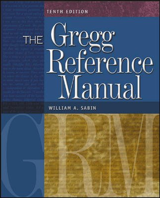 The Gregg Reference Manual with One-Year Online Subscription (9780073353180) by Sabin, William