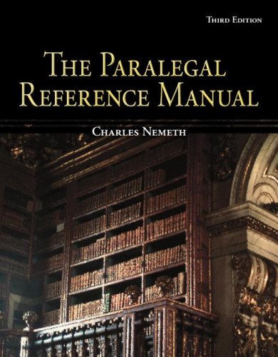 The Paralegal Resource Manual w/CD (McGraw-Hill Business Careers Paralegal Titles)